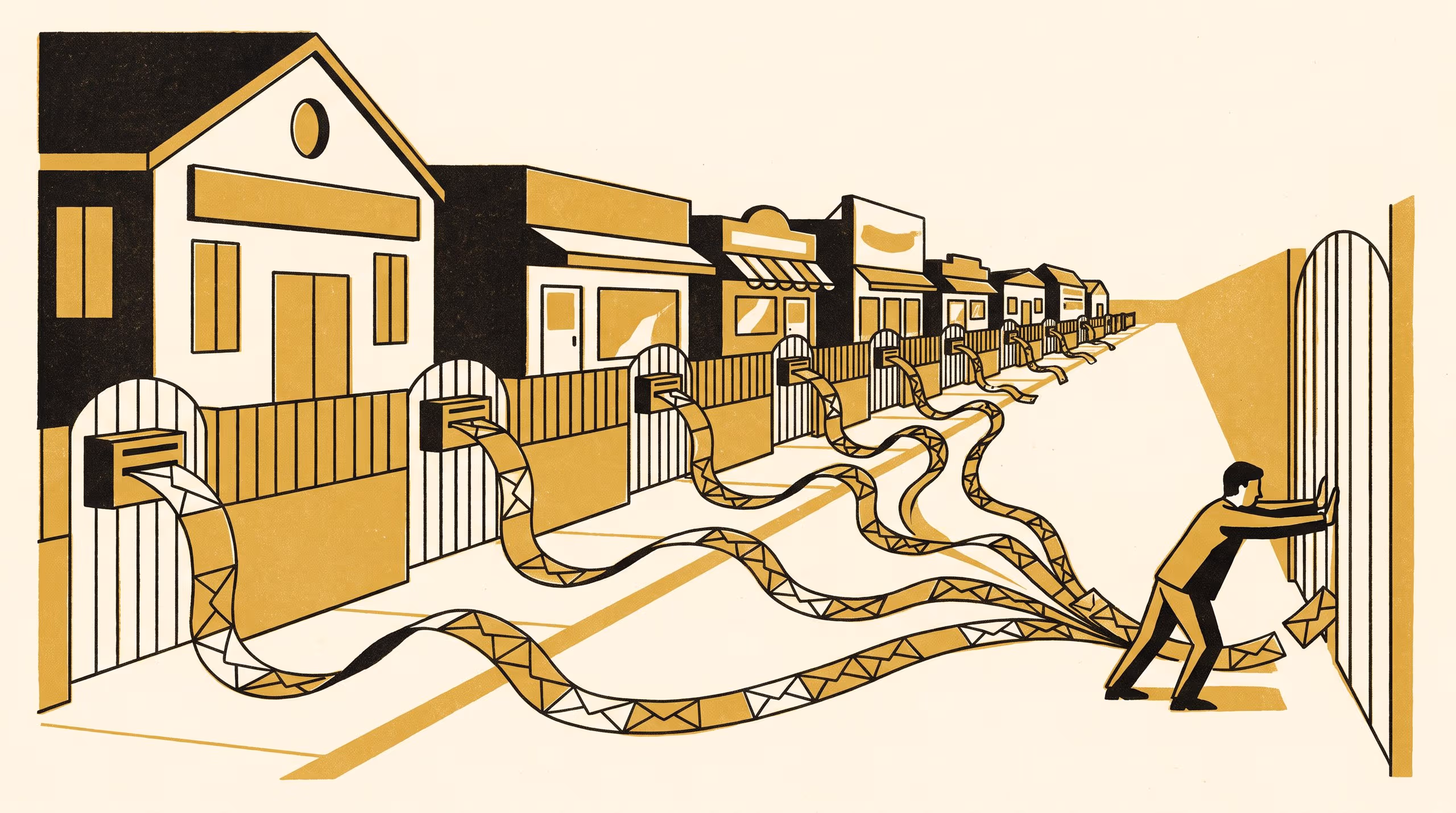 Illustration for Towards a Final Unsubscribe: A five-level maturity model for the footer link in suburban newsletters