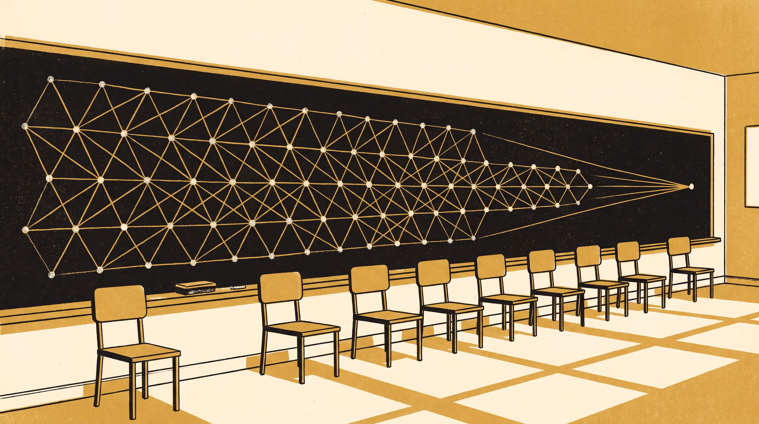 Illustration for One Closed Point: Ideals, Order and Trace in a Triangular Stationary AF Algebra