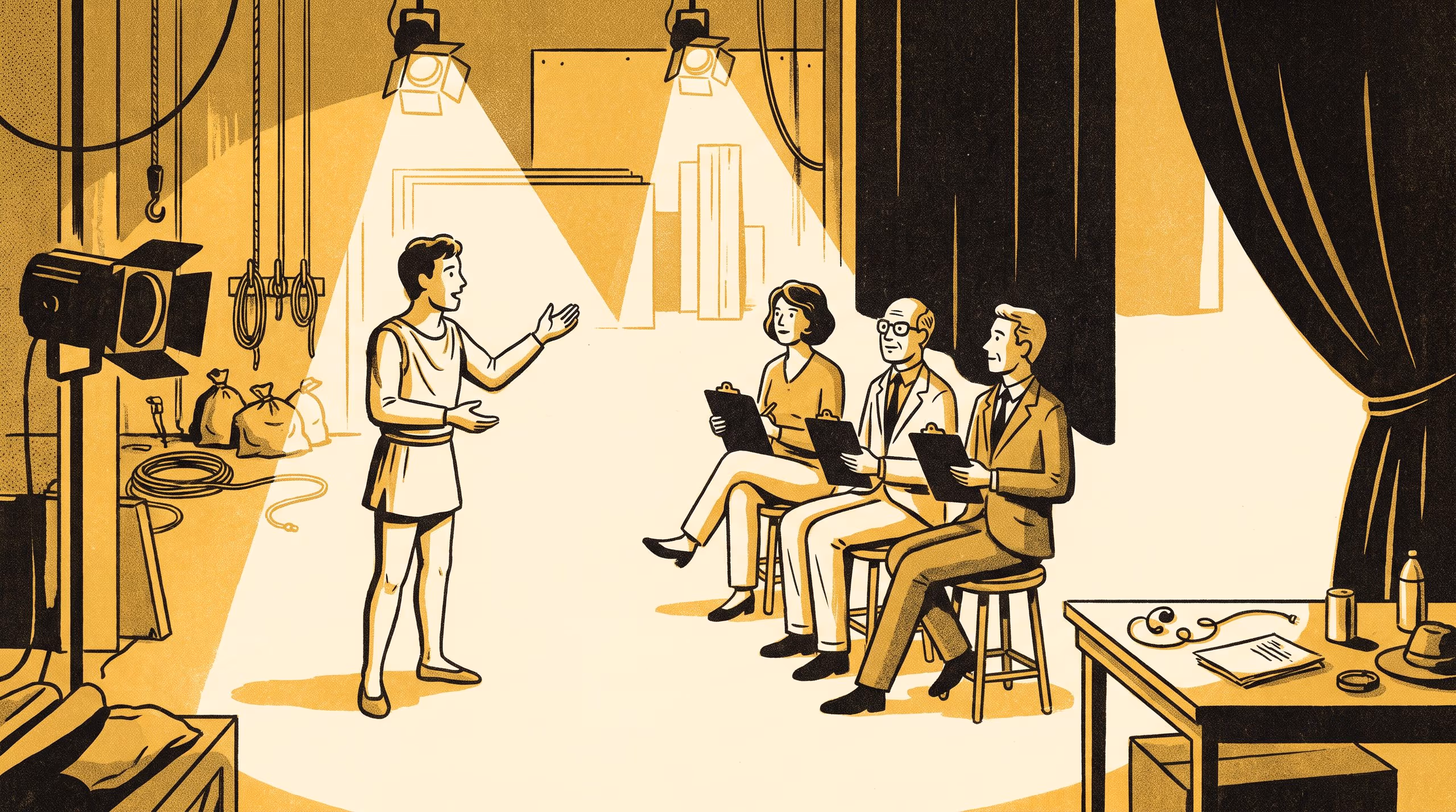 Illustration for A Signal-Detection Audit of a Community-Theatre Verification Panel: Pre-opening line-check verdicts against backstage earpiece-prompter logs across six show openings