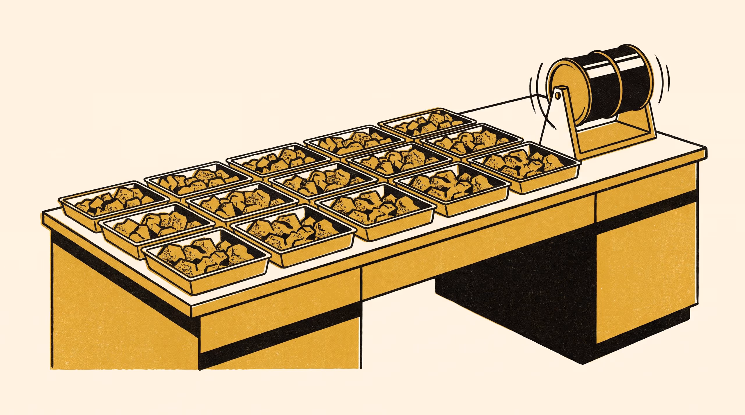Illustration for Where in the Oven the Coke Was Made: Positional variation in coke strength after reaction across twelve pilot-oven pushes