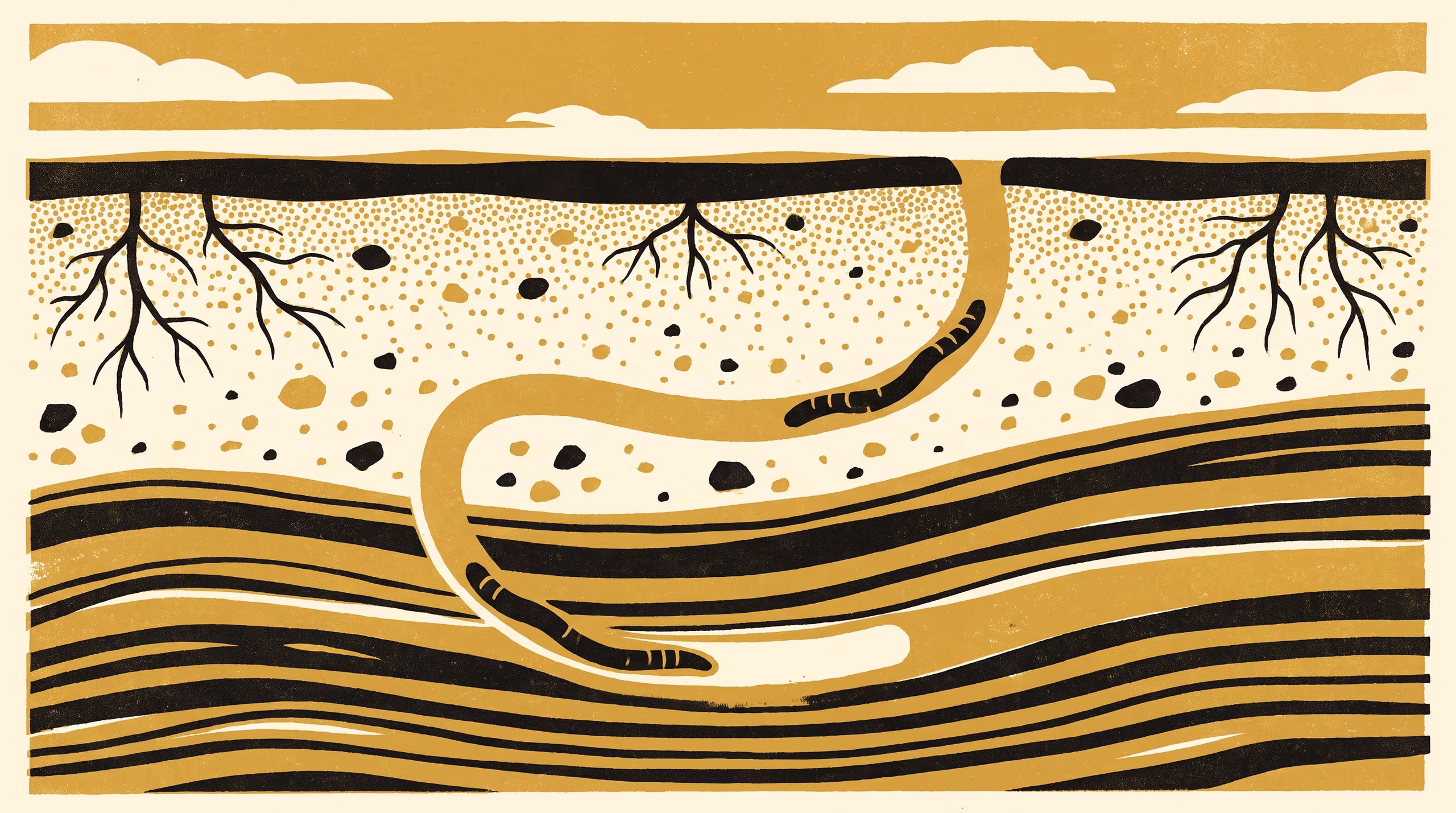 Illustration for The Soil Sets the Floor: Serotonin receptor blockade and burrowing depth across five soil textures