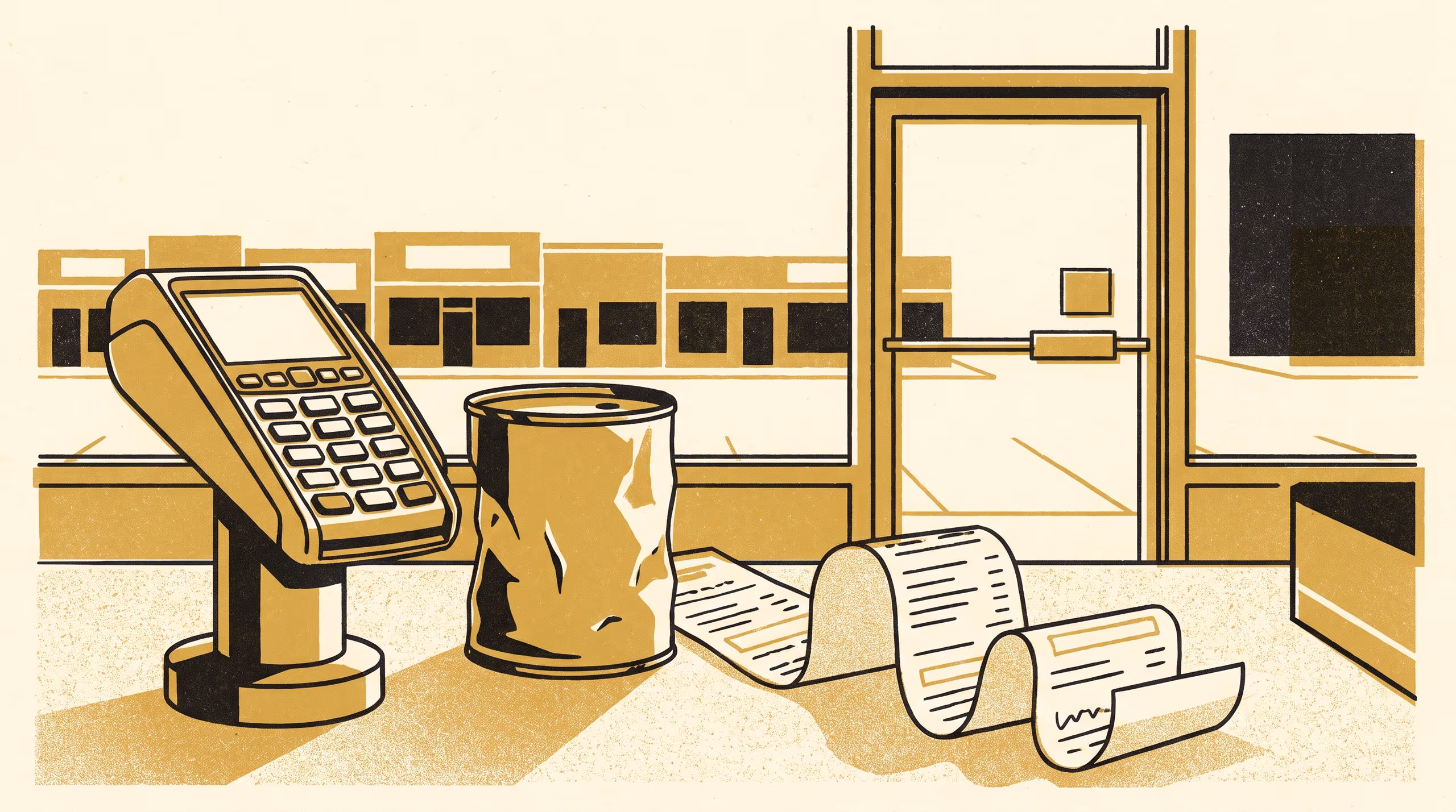 Illustration for Level One Never Reaches the Programme: A Four-Stage Card-Machine Continuity Model Gates Small-Trader Placement Hours