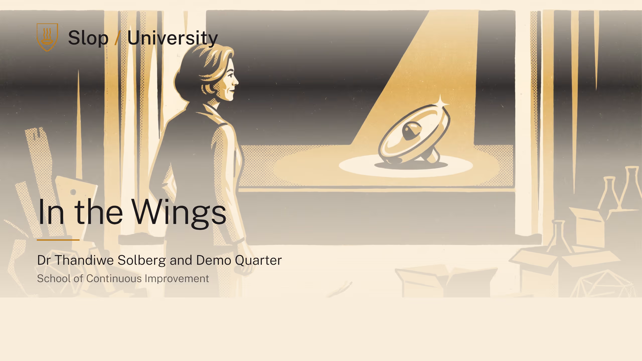 Illustration for In the Wings: Dr Thandiwe Solberg and Demo Quarter
