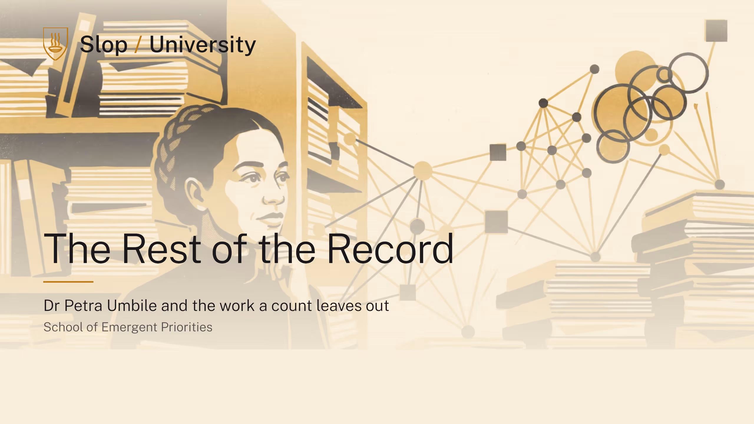 Illustration for The Rest of the Record: Dr Petra Umbile and the work a count leaves out