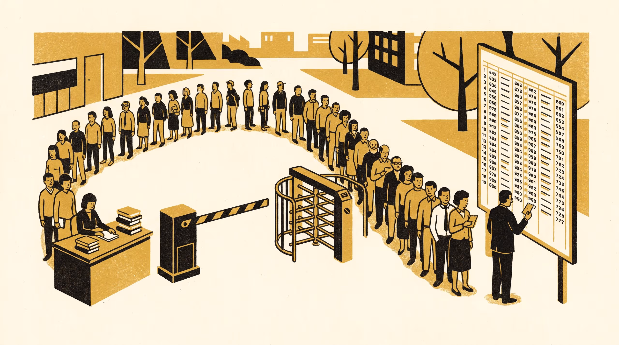 Illustration for One Published Account of Who Is Next: The 2026-2031 Strategic Plan Collapses Every University Waiting List Into a Single Published Standing Ledger, Moved Only by a Rule Anyone Can Check