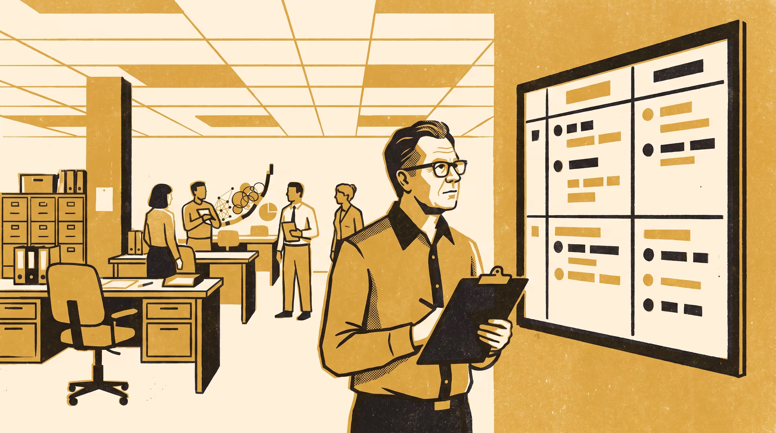 Illustration for Measuring Who Asked: Slop University's New Strategic Plan Sorts Every Roster Change Into a Published Four-Cell Ledger and Ties Franchise Accreditation to What It Finds